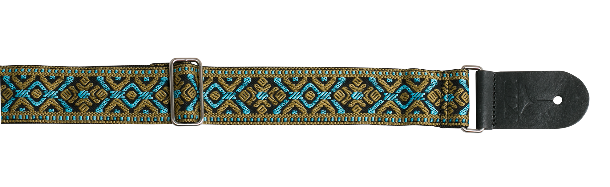 XTR | LS137 | Vintage Jacquard Weave Guitar Strap | Red/Green Mosaic XTR | LS137 | Vintage Jacquard Weave Guitar Strap | Red/Green Mosaic